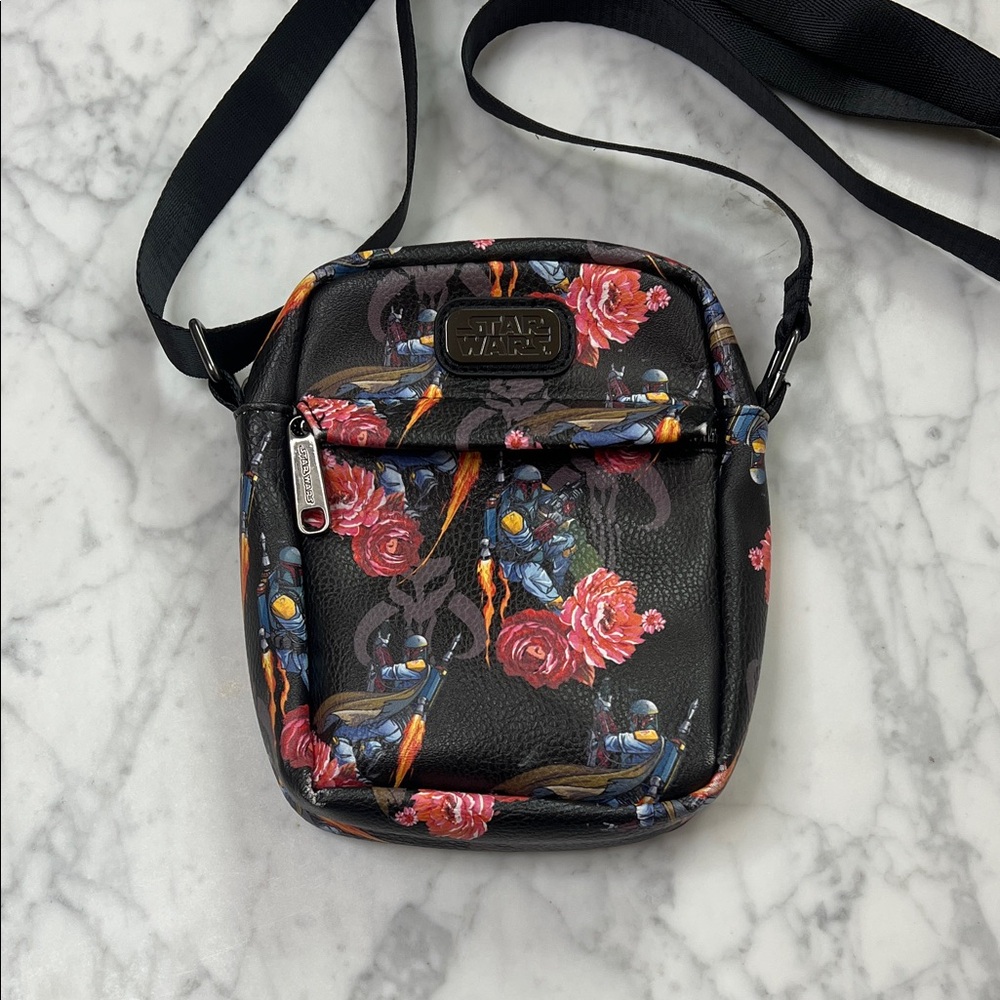 Story Book Star Wars Boba Fett Floral Crossbody Bag